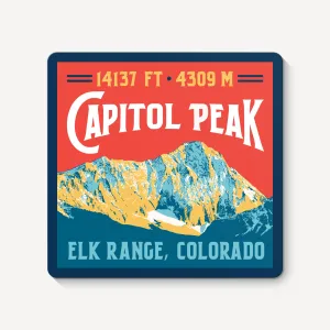 Capitol Peak Colorado 14er Sticker