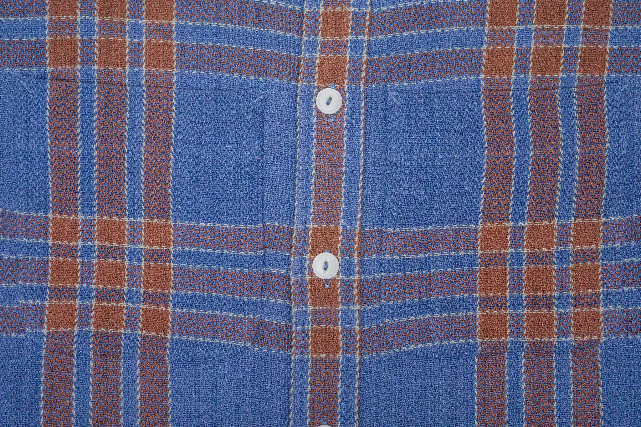 Indi   Ash LS Ames Workshirt - Indigo Big Plaid