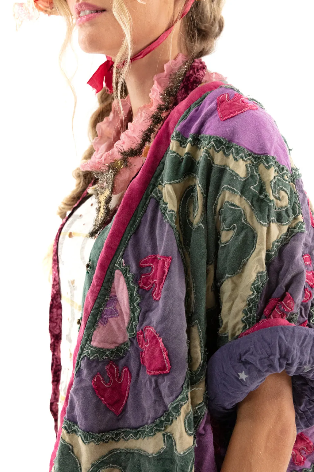 Magnolia Pearl Appliqué Hippie Coat