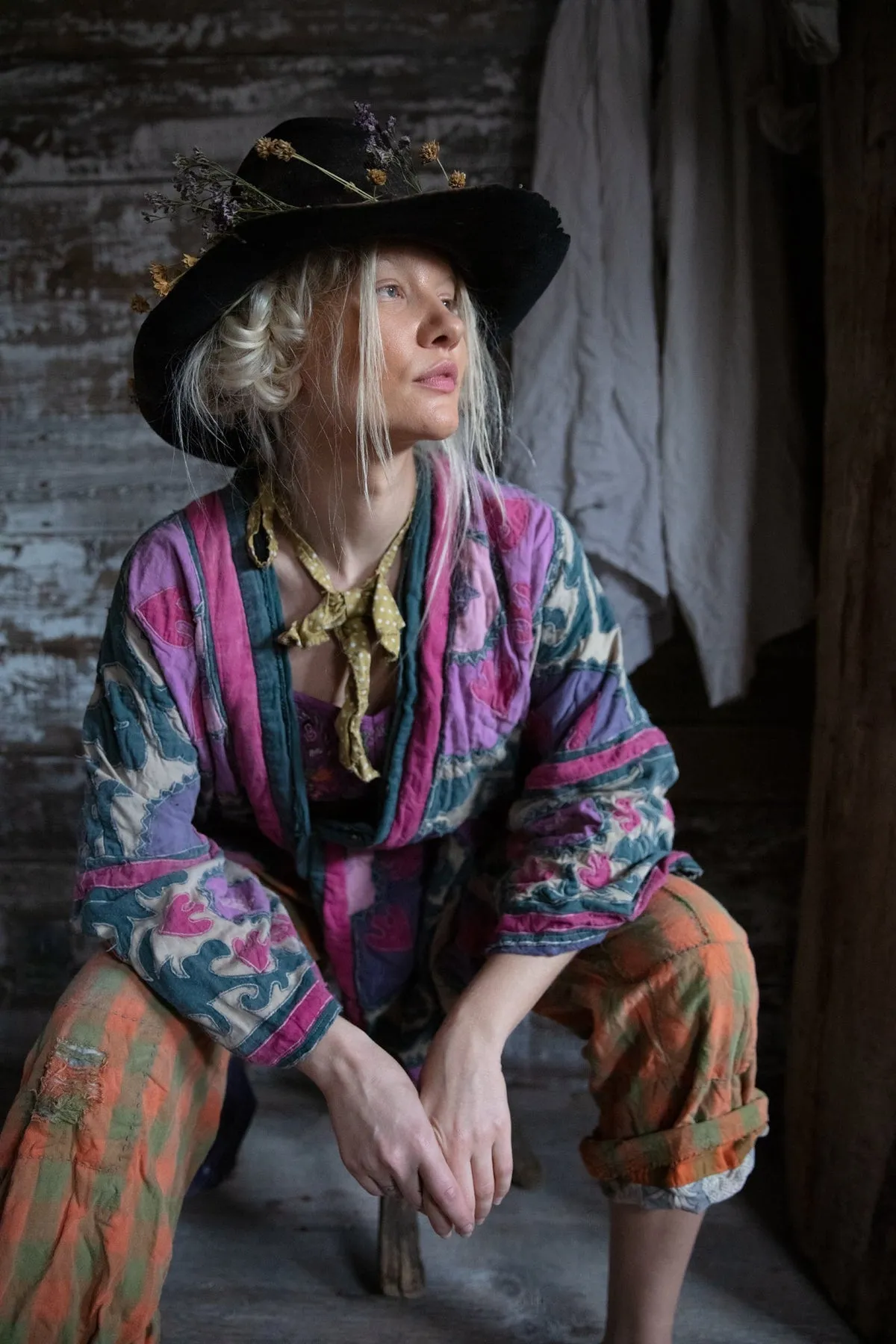 Magnolia Pearl Appliqué Hippie Coat